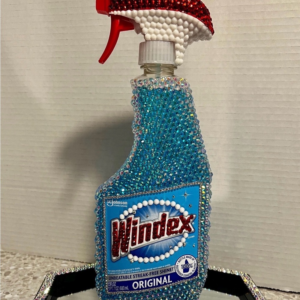 Embellished Windex Spray Bottle